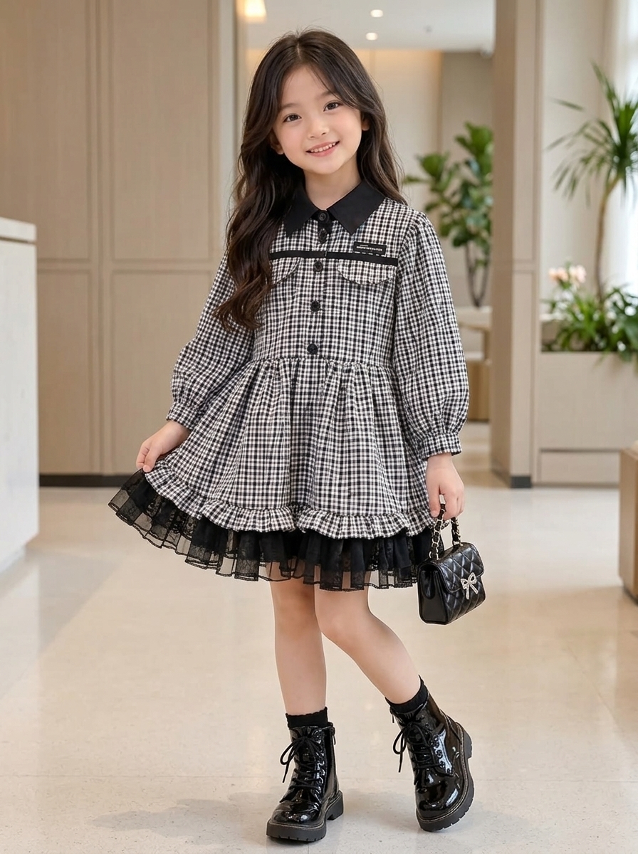 Dress Anak Toffee Line