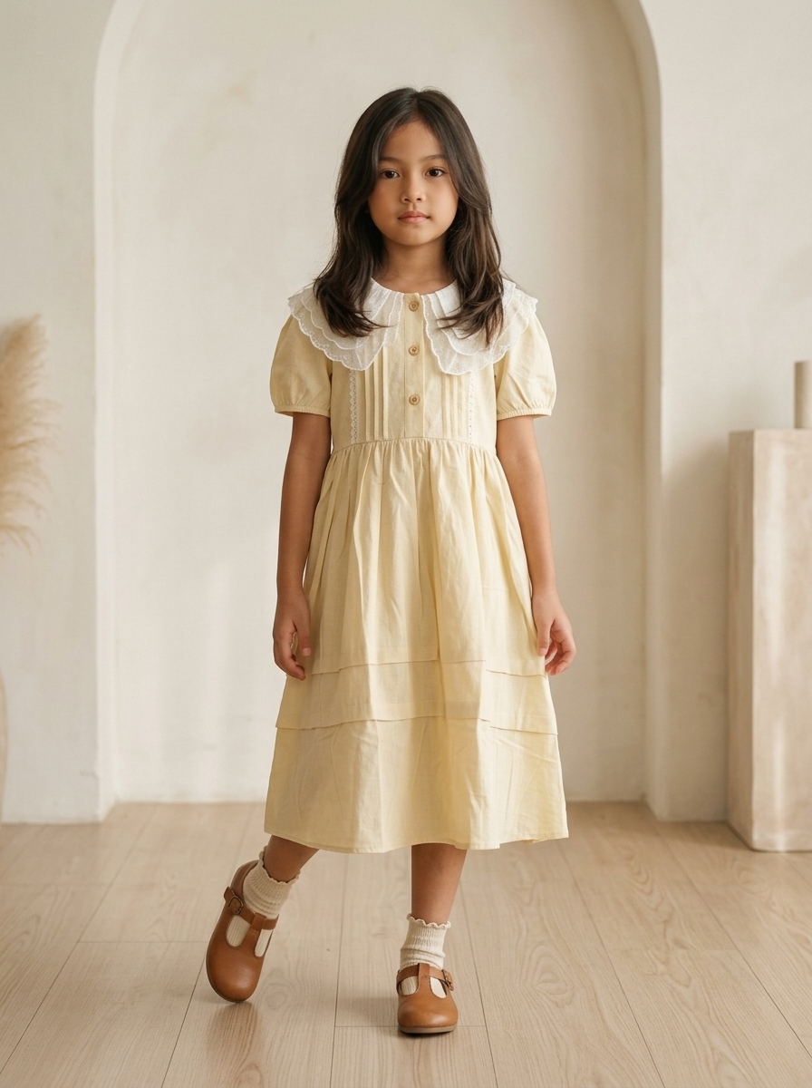 Dress Girls Yellow Sunny Glams