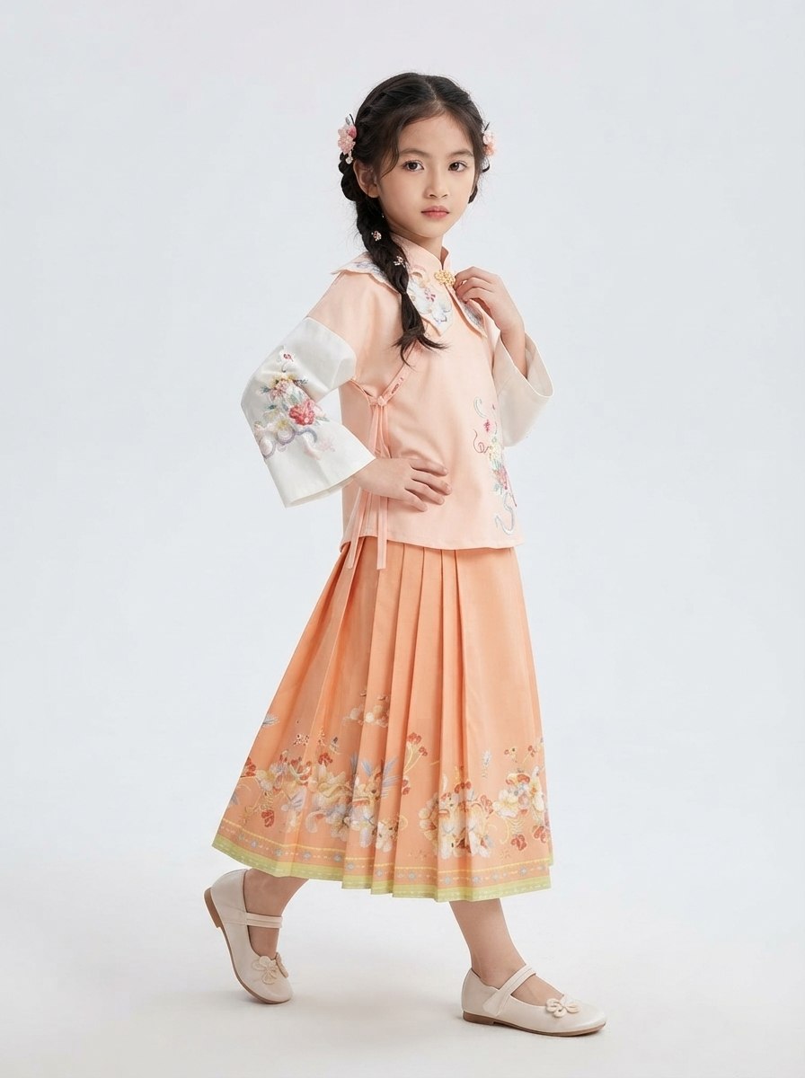 DRESS NOUGAT RUFFLE