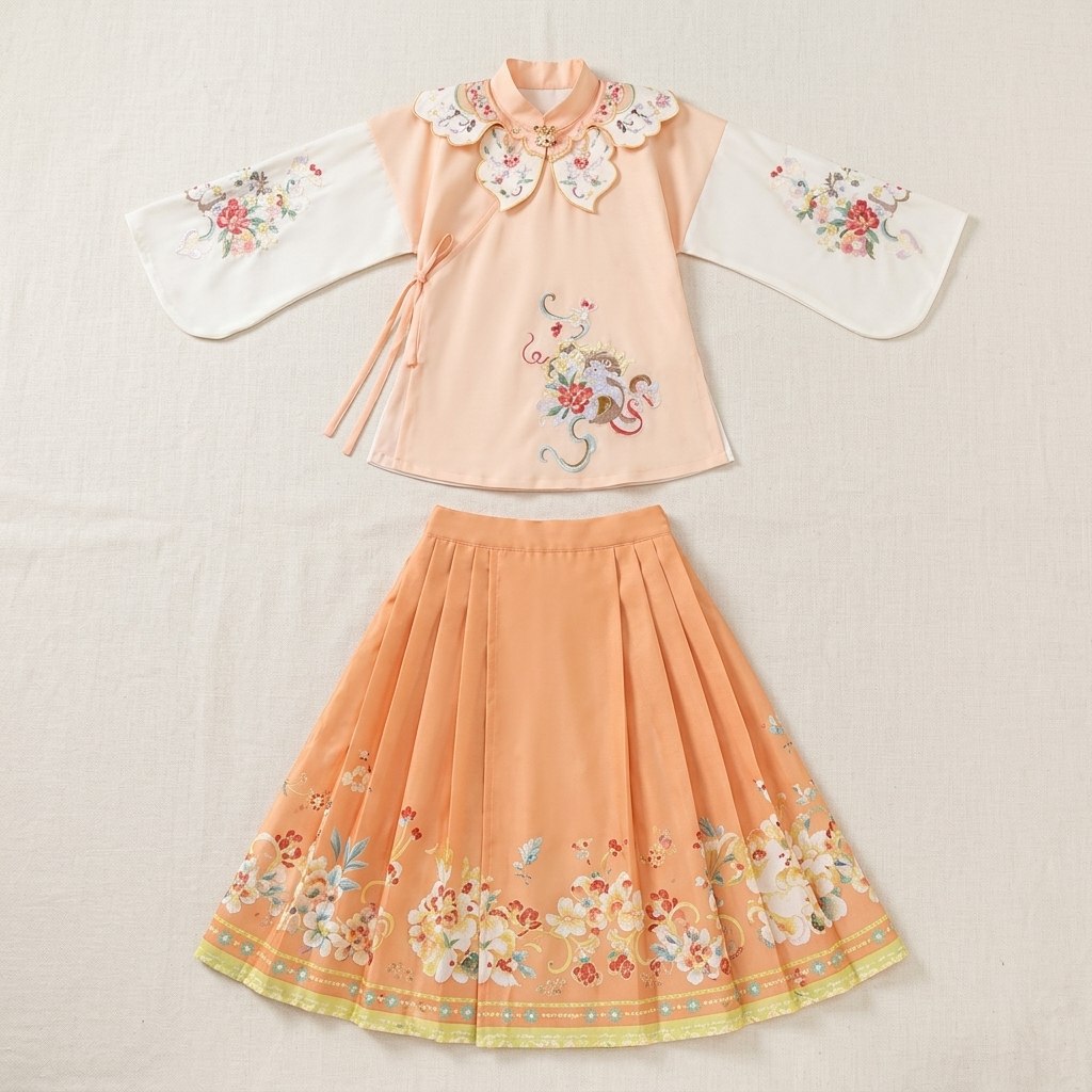 DRESS NOUGAT RUFFLE