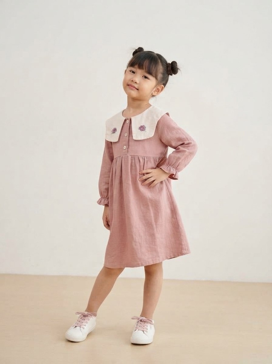 DRESS PISTACHIO PLEAT