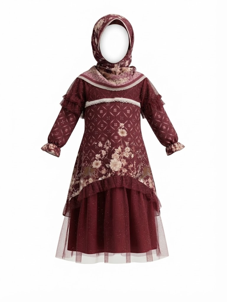 Gamis Anak Choco Love Layer