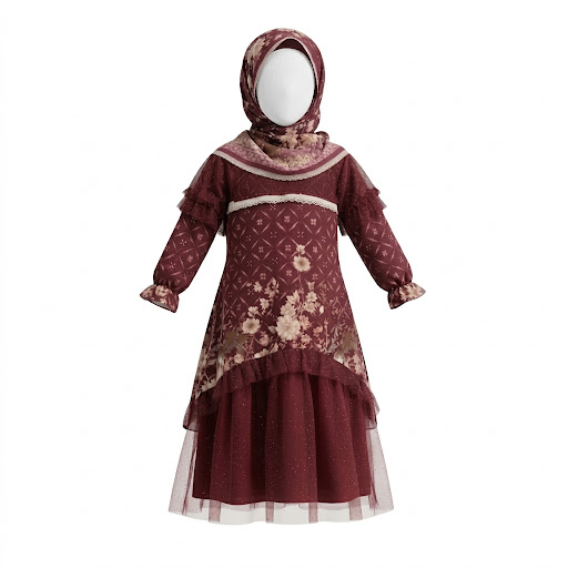 Gamis Anak Choco Love Layer