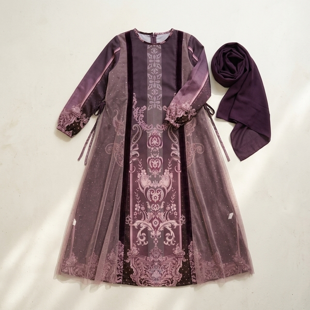 Gamis Anak Diamond Dust Ruby โ tampilan lain