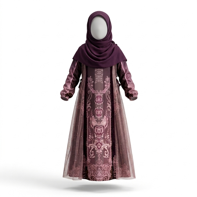 Gamis Anak Diamond Dust Ruby