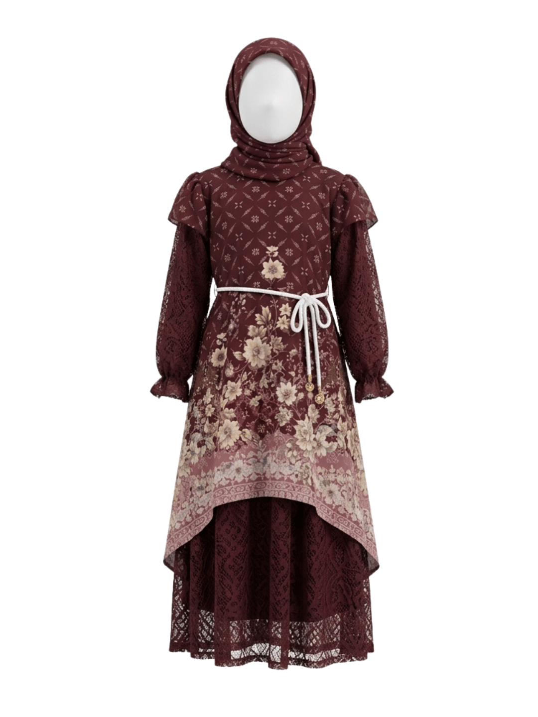 Gamis Anak Majestic Blossom Raya