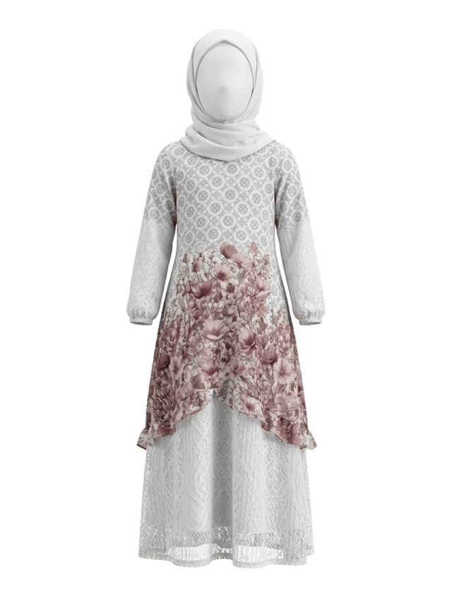 Gamis Anak Noble Botanical Divine