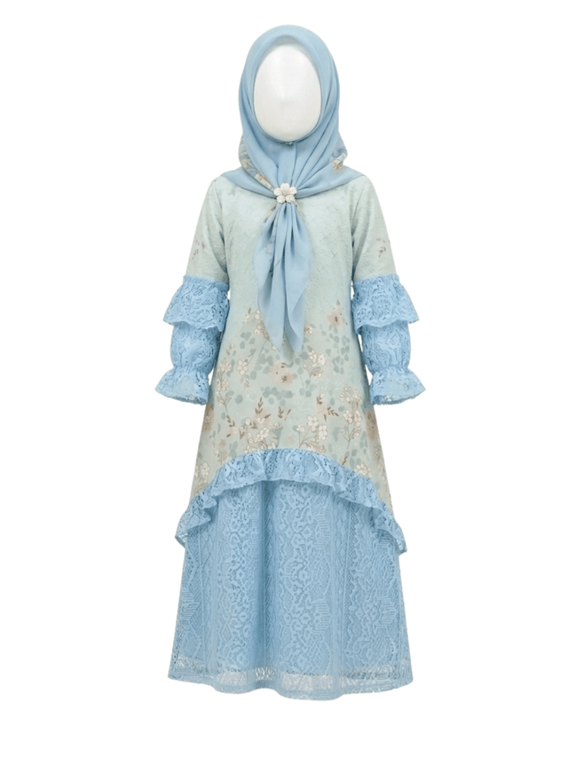 Gamis Anak Sofia Pastel Chell