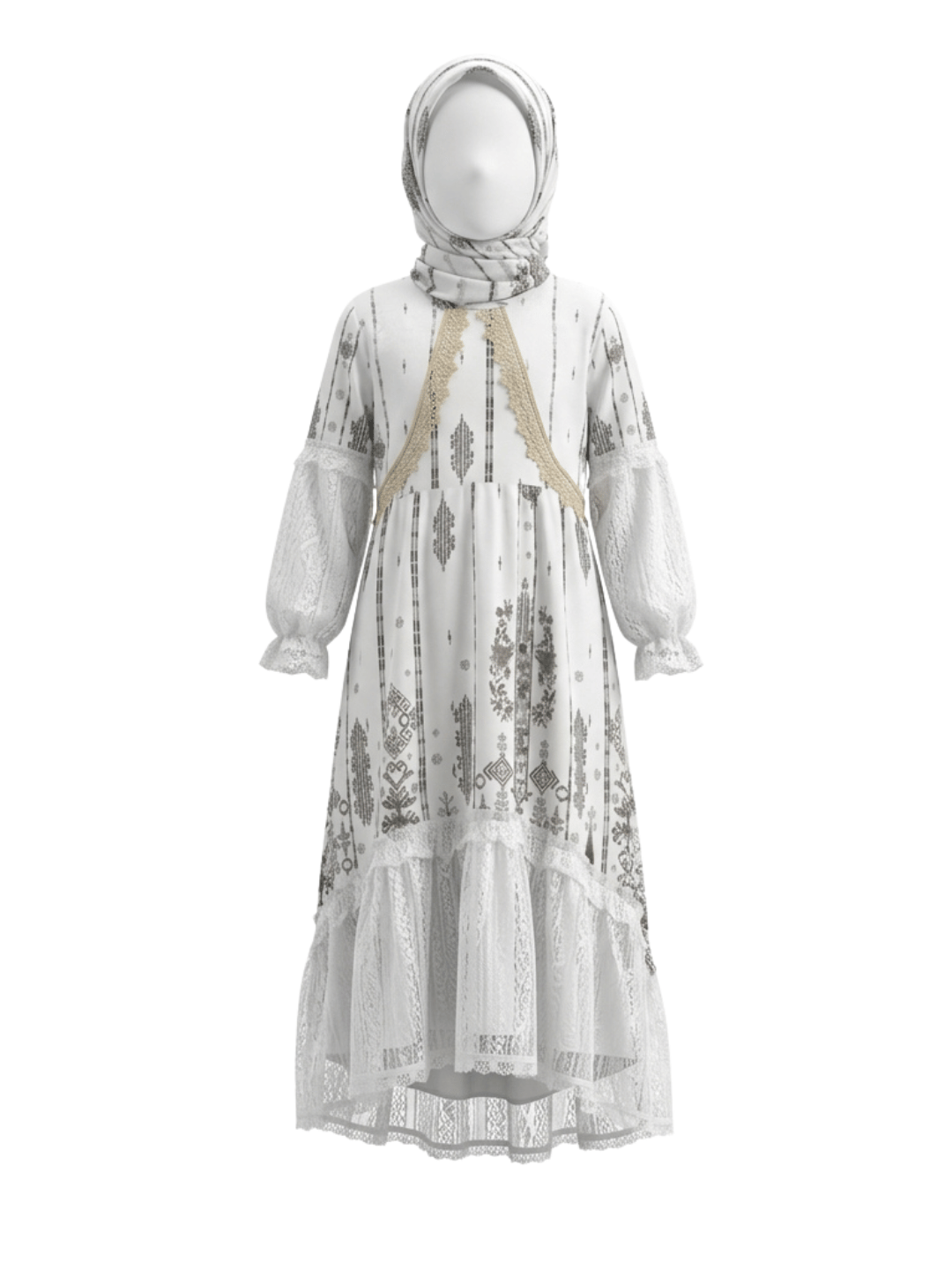 Gamis Velvet Earth Tone