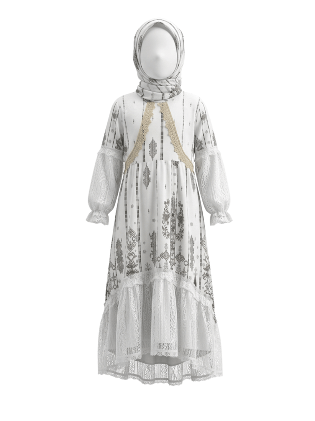 Gamis Velvet Earth Tone