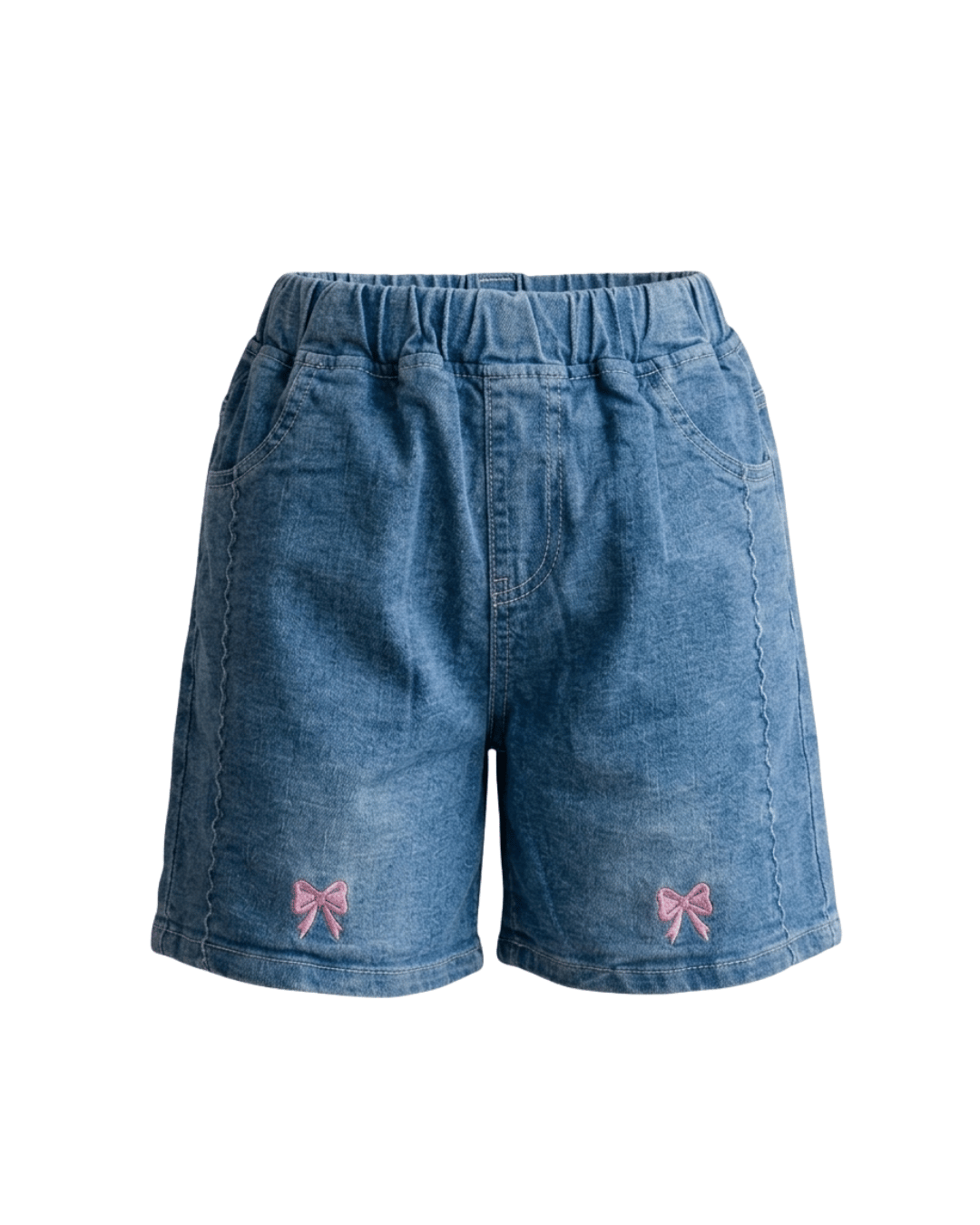 GIRLS PANTS BLUE WHIMSY HOTPANTS JEANS