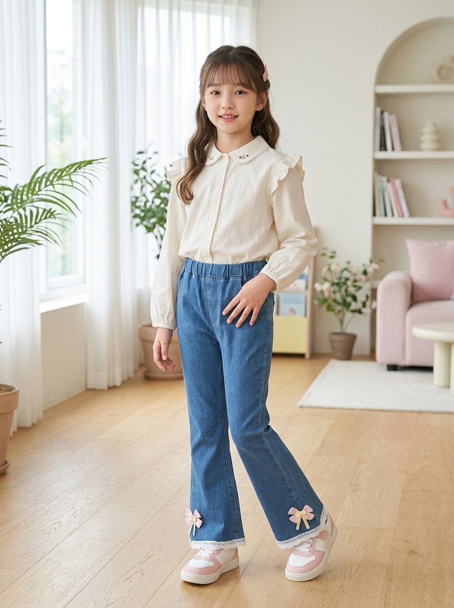 GIRLS PANTS TILLY ROSE DENIM
