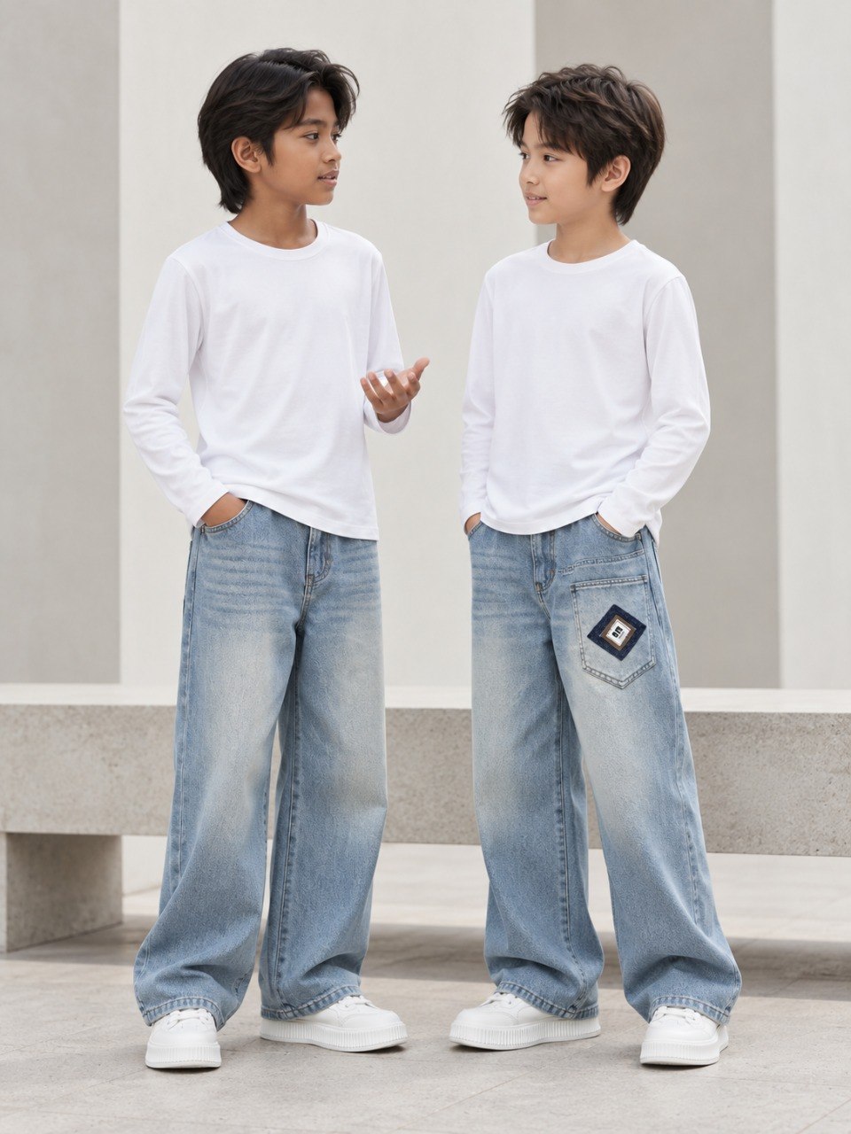 Pants Boys Street Blue Motion
