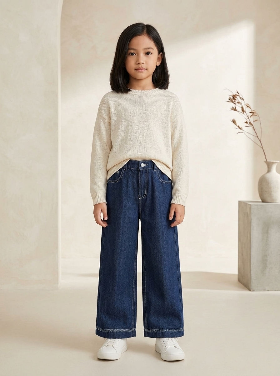 Pants Girl Cute Buddy Denim - Foto 1