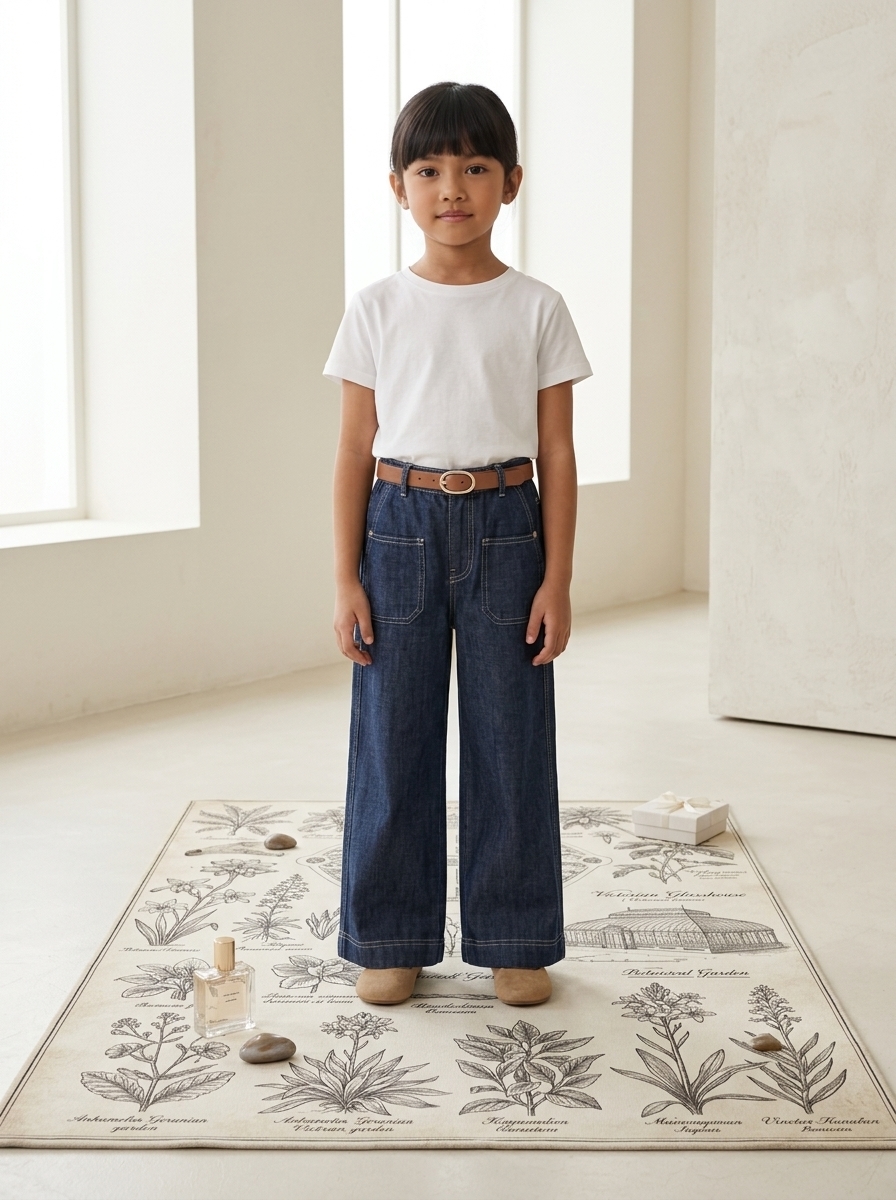 Pants Girl Dainty Dotted Denims