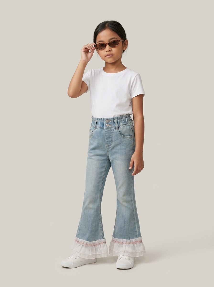 Pants Girls Chic Flare Jeans