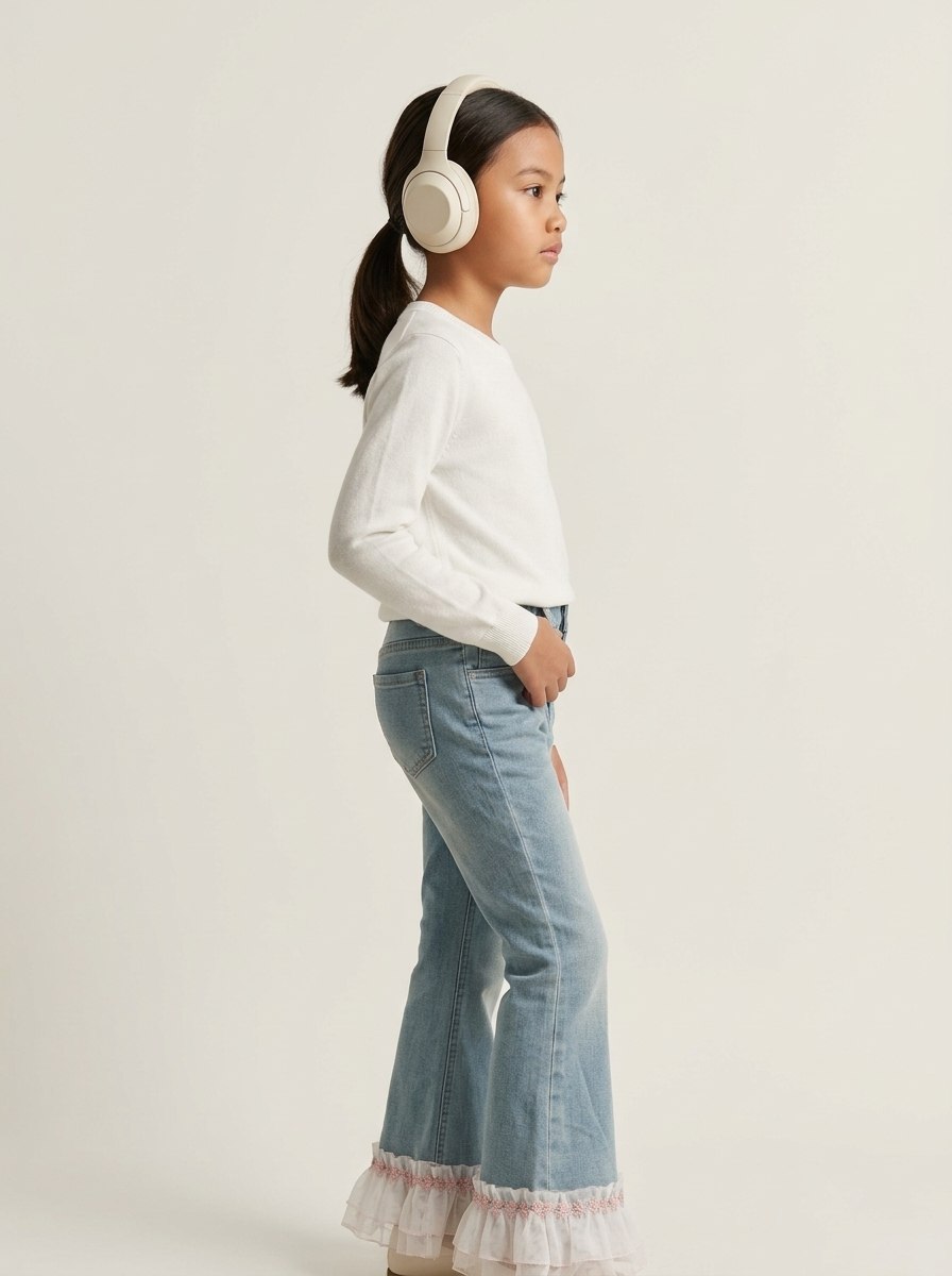 Pants Girls Chic Flare Jeans - Foto 5