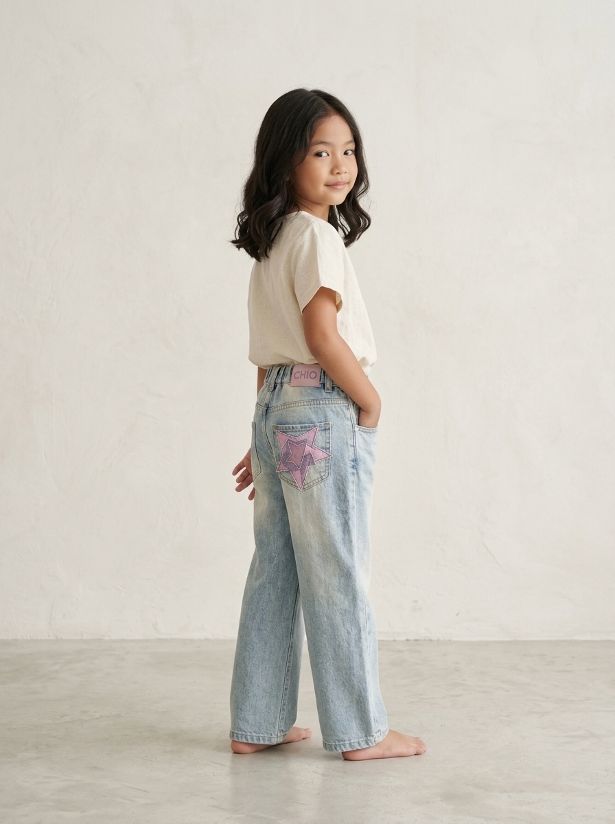 Pants Girls Cozy Berry Denim - Foto 2