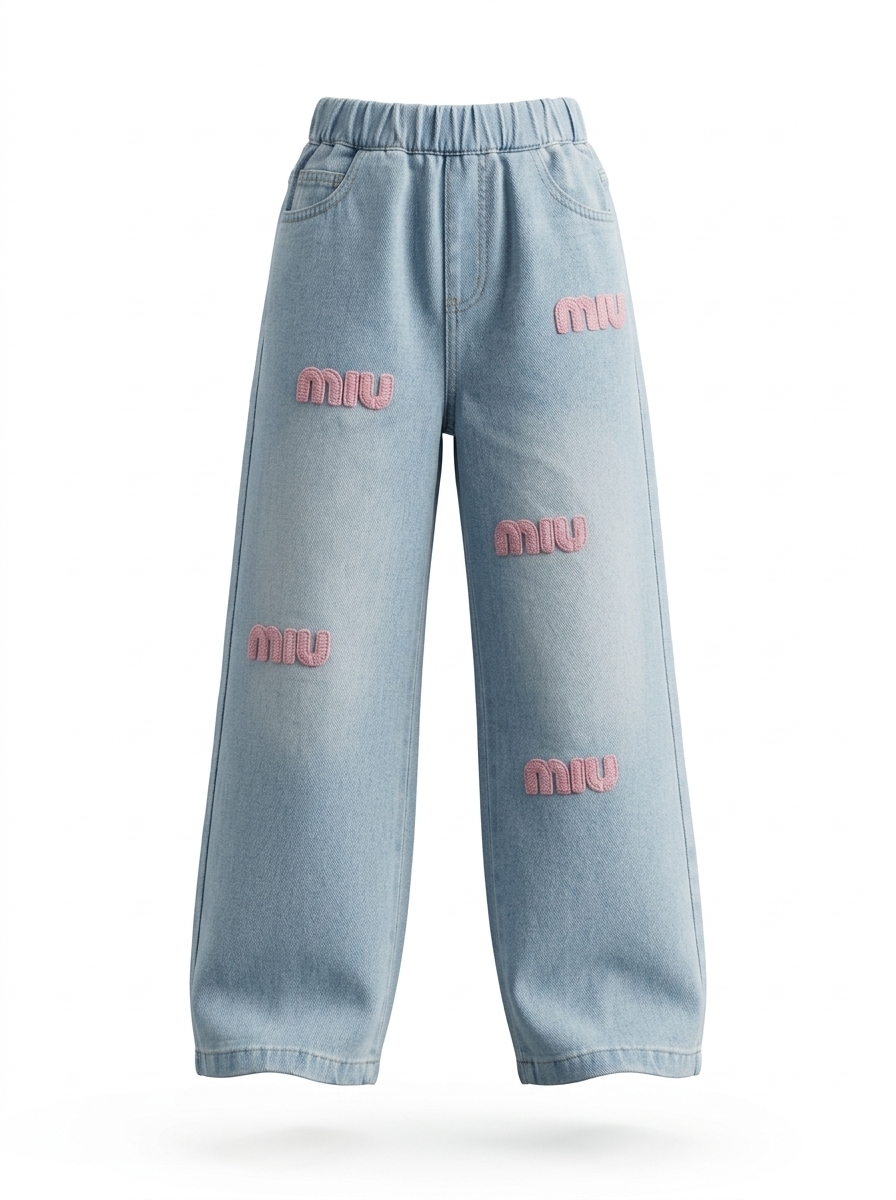 Pants Girl Dainty Bounchy Denim