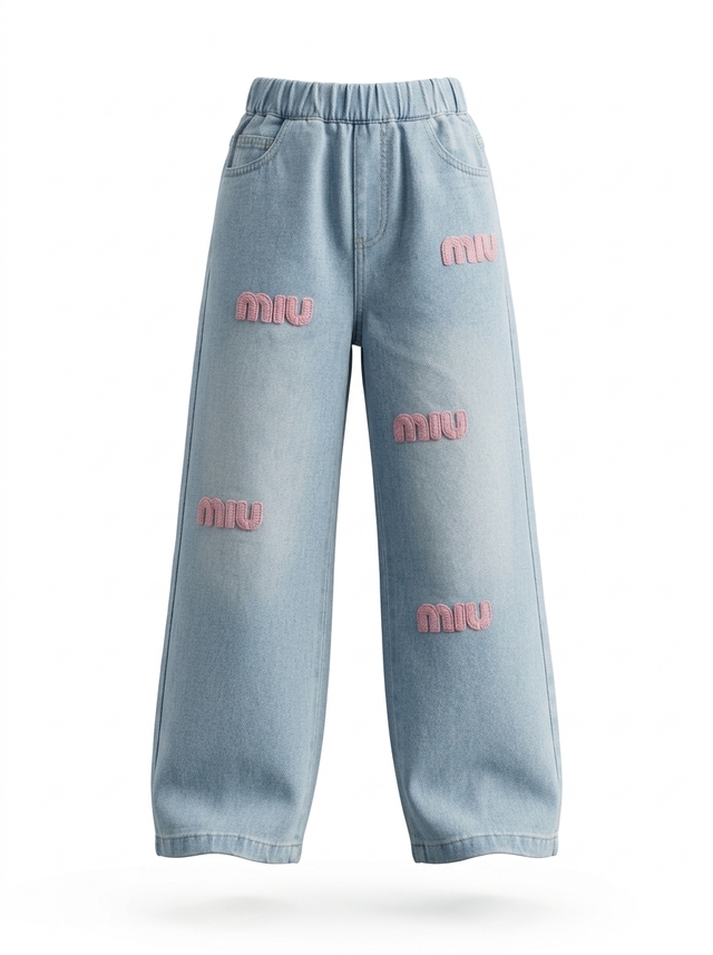 Pants Girl Dainty Bounchy Denim