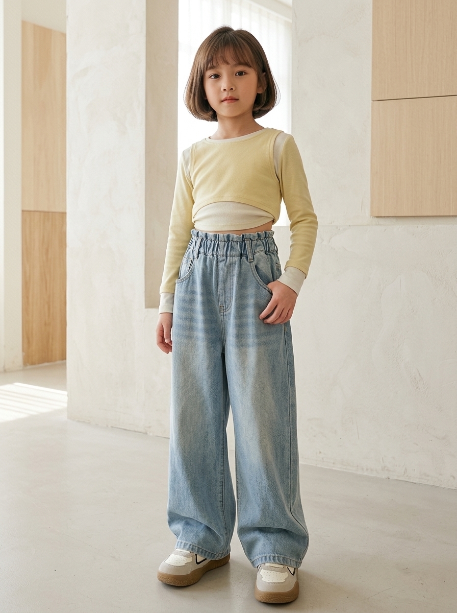 Pants Girls Dreamy Denim Edge - Foto 3