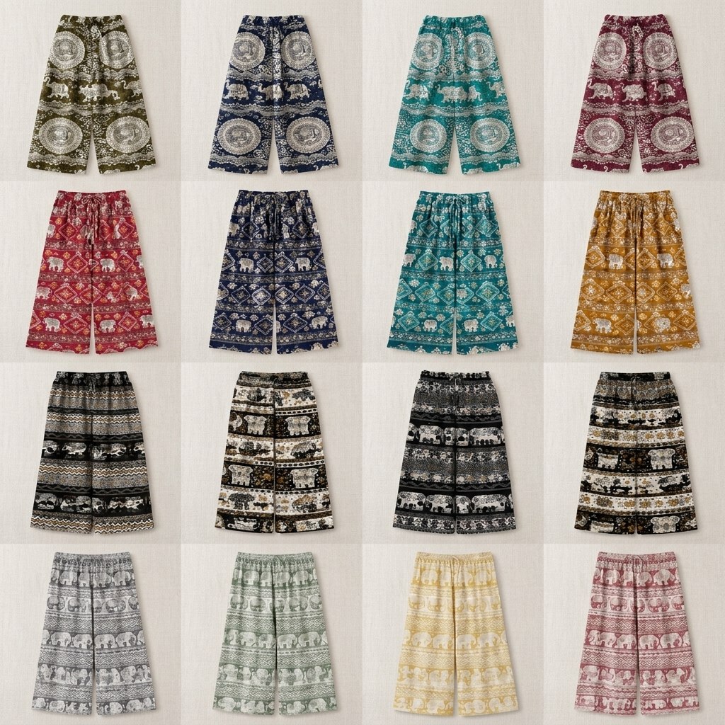 PANTS GIRLS ETHNIC MEADOW