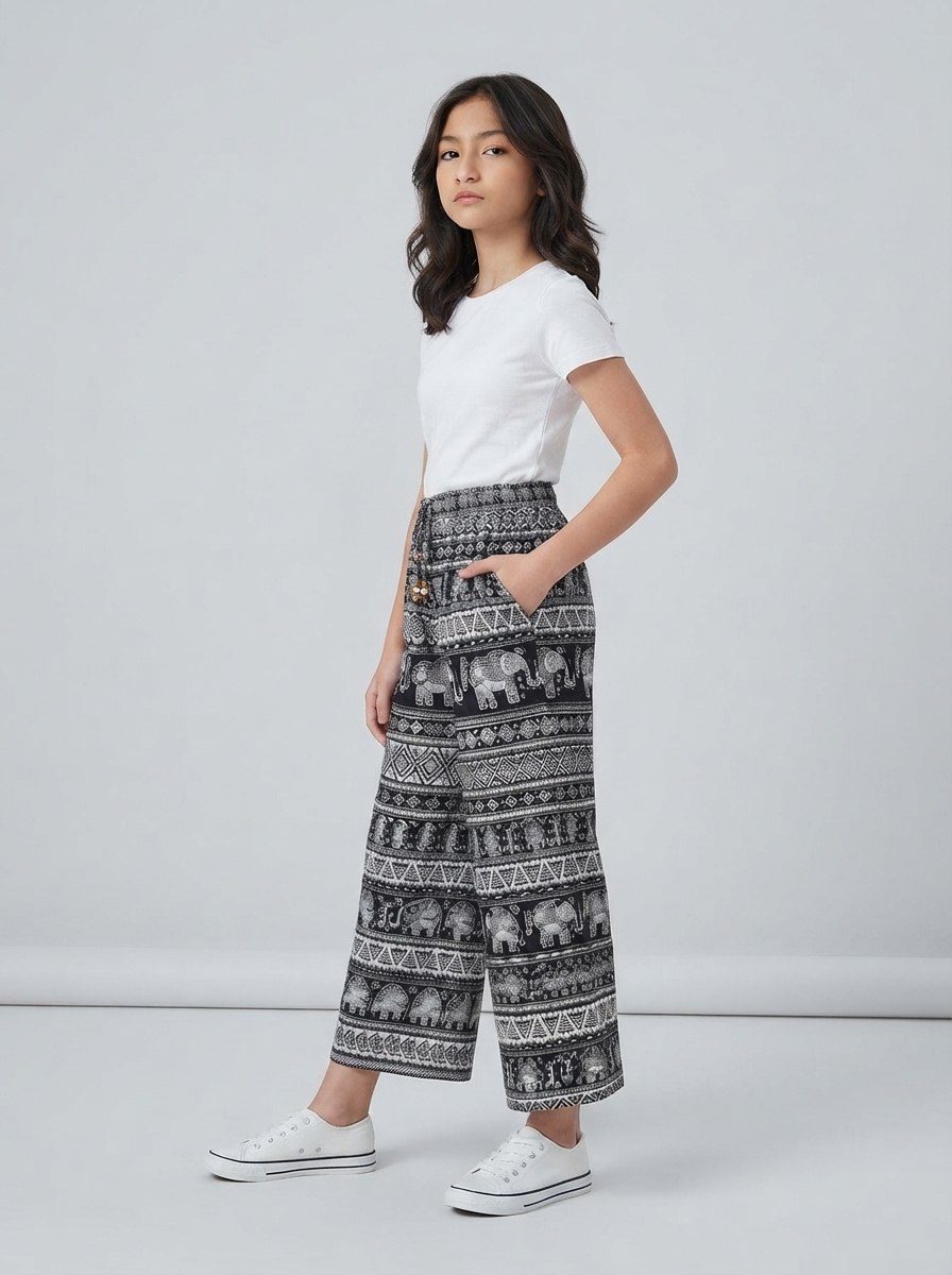 PANTS GIRLS ETHNIC MEADOW