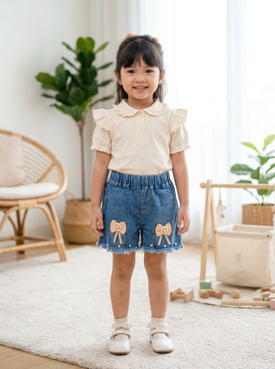 PANTS GIRLS ETOILLE DENIM HOTPANTS JEANS