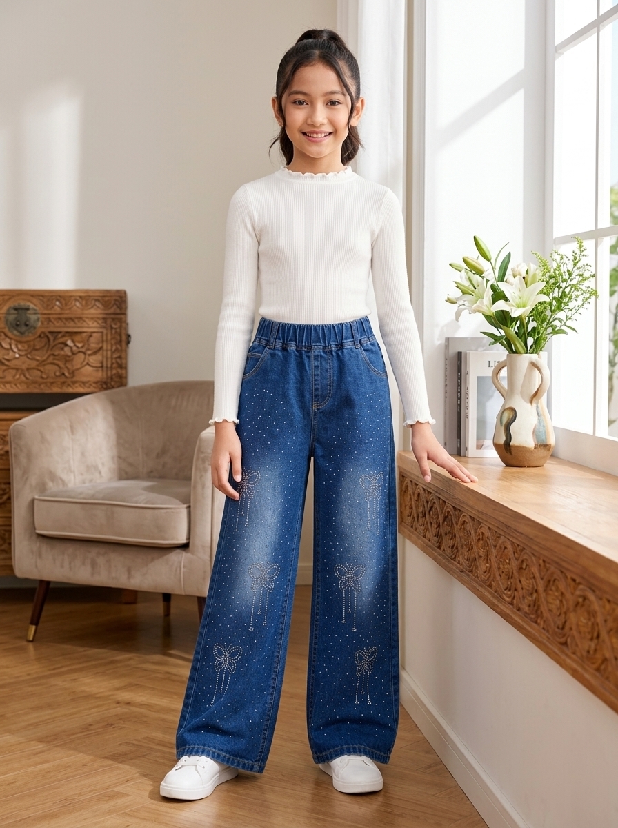 Pants Girls Fawn Scuff