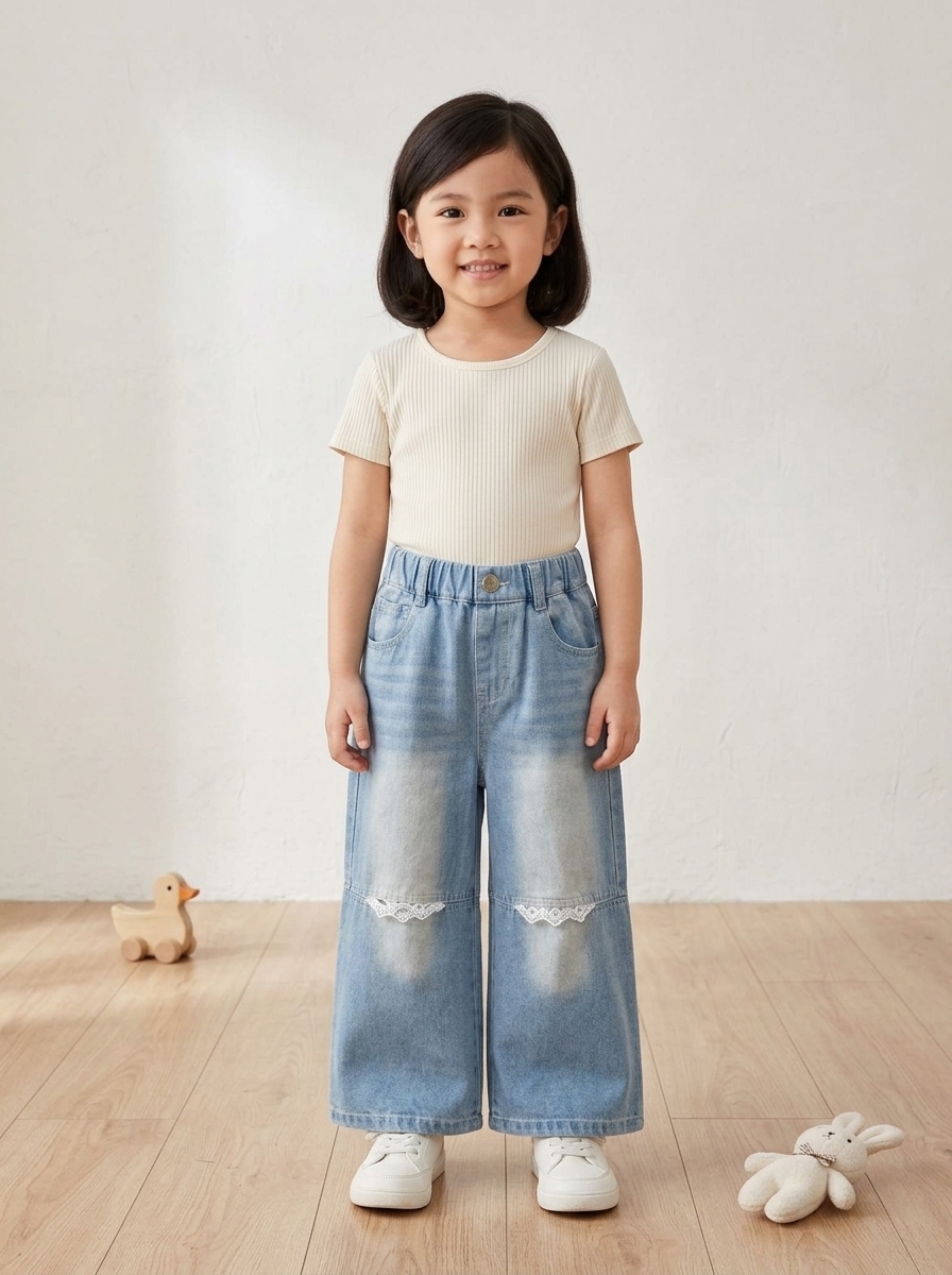 Pants Girls Lovely Vintage Lace
