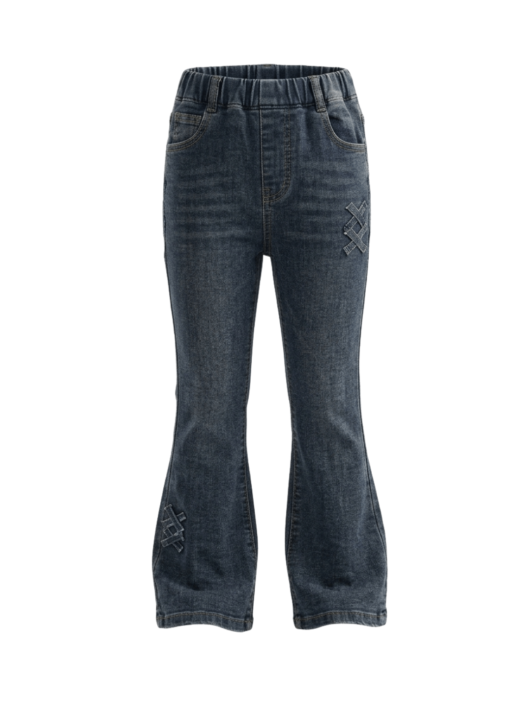 Pants Girl Midnight Lattice Flares