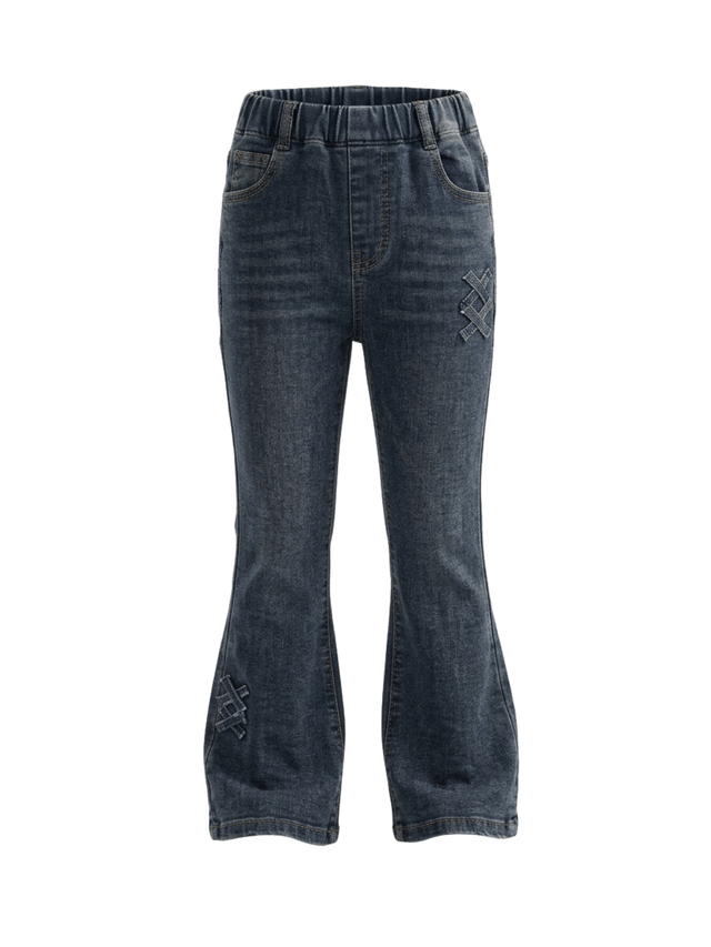 Pants Girl Midnight Lattice Flares