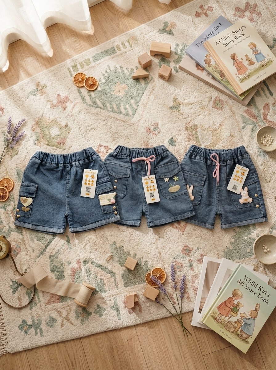 PANTS GIRLS MOONHWASHED MINI HOTPANTS JEANS - Foto 4