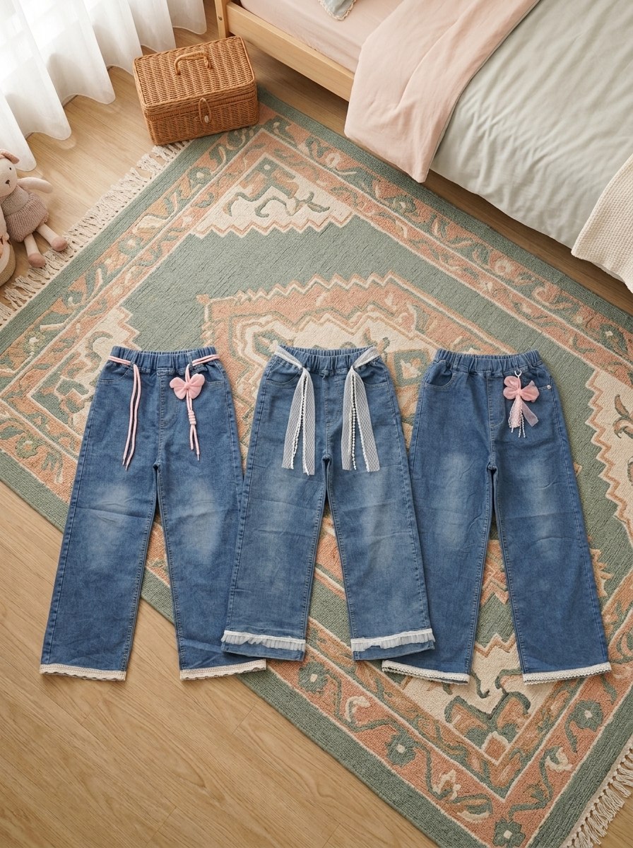 PANTS GIRLS PEACH REBEL JEANS - Foto 2