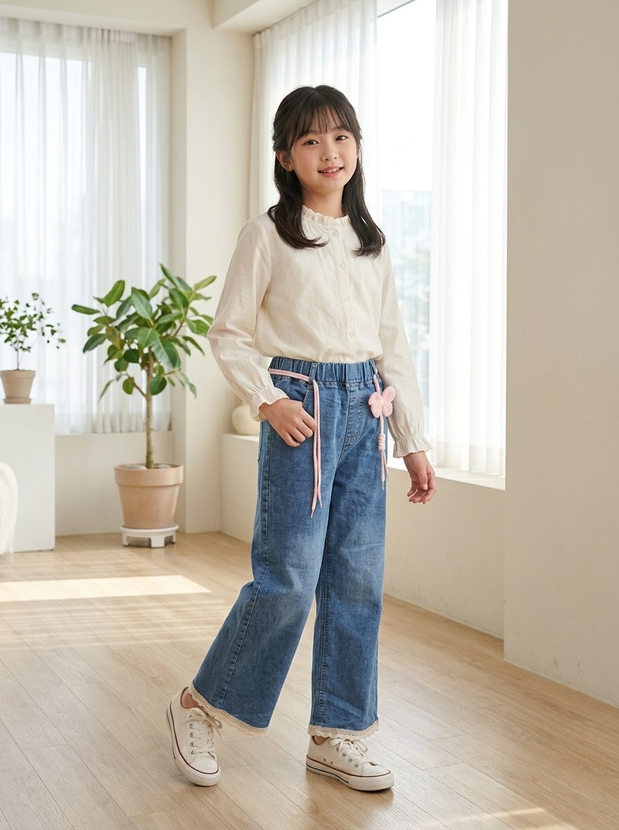 PANTS GIRLS PEACH REBEL JEANS - Foto 3