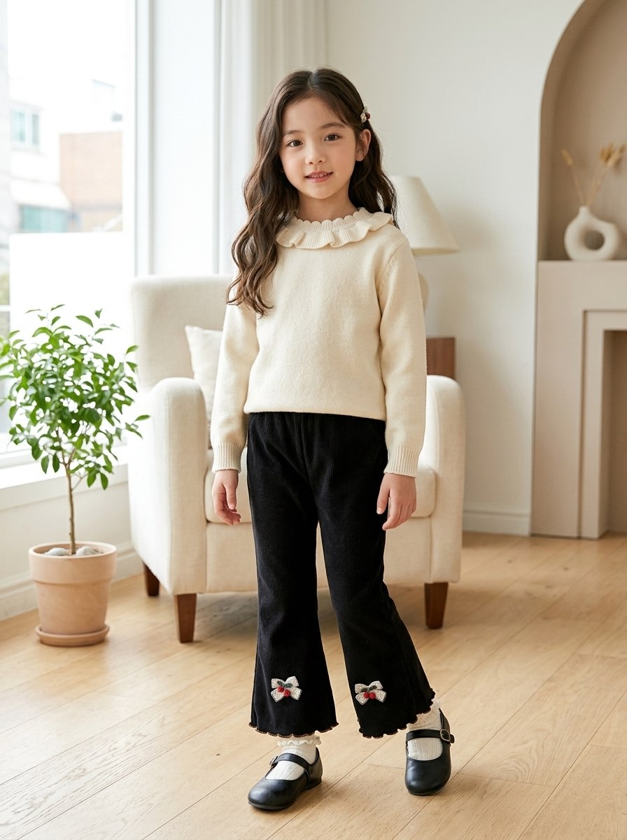 PANTS GIRLS PEBBLE POPPY - Foto 3