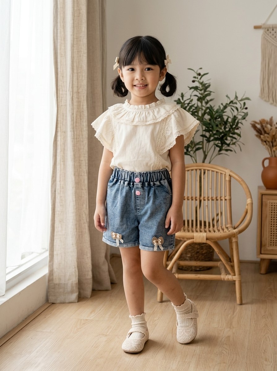 PANTS GIRLS YUMI DASH HOTPANTS JEANS