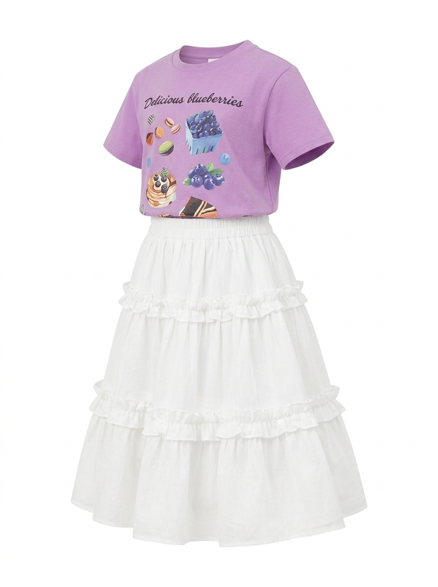 Set Girls Delicious Berry Skirt