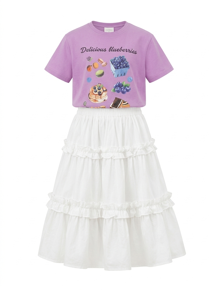 Set Girls Delicious Berry Skirt - Foto 8