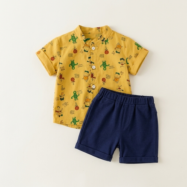 Set Boys Couture Fashionable Classic Collar โ tampilan lain