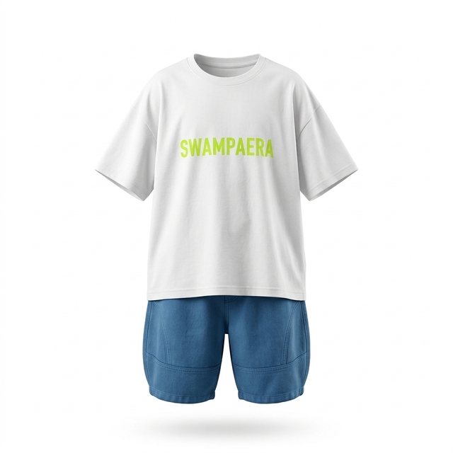 Set Boys Doll Text Print Casual