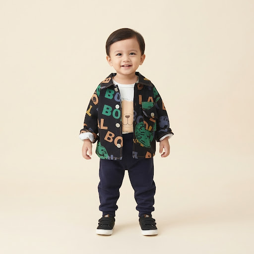 Set Boys Tri Blend Suit โ tampilan lain