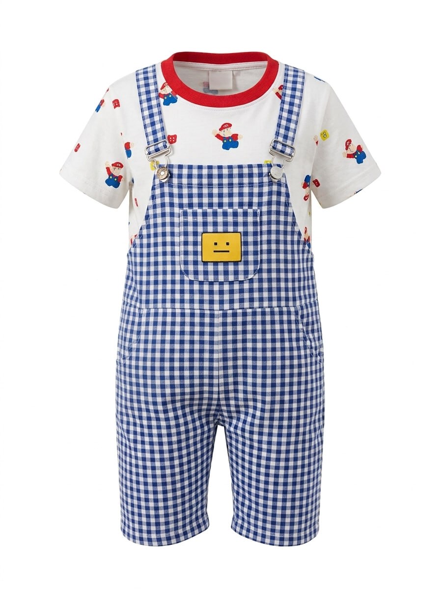 Setelan Anak Tartan Robbots