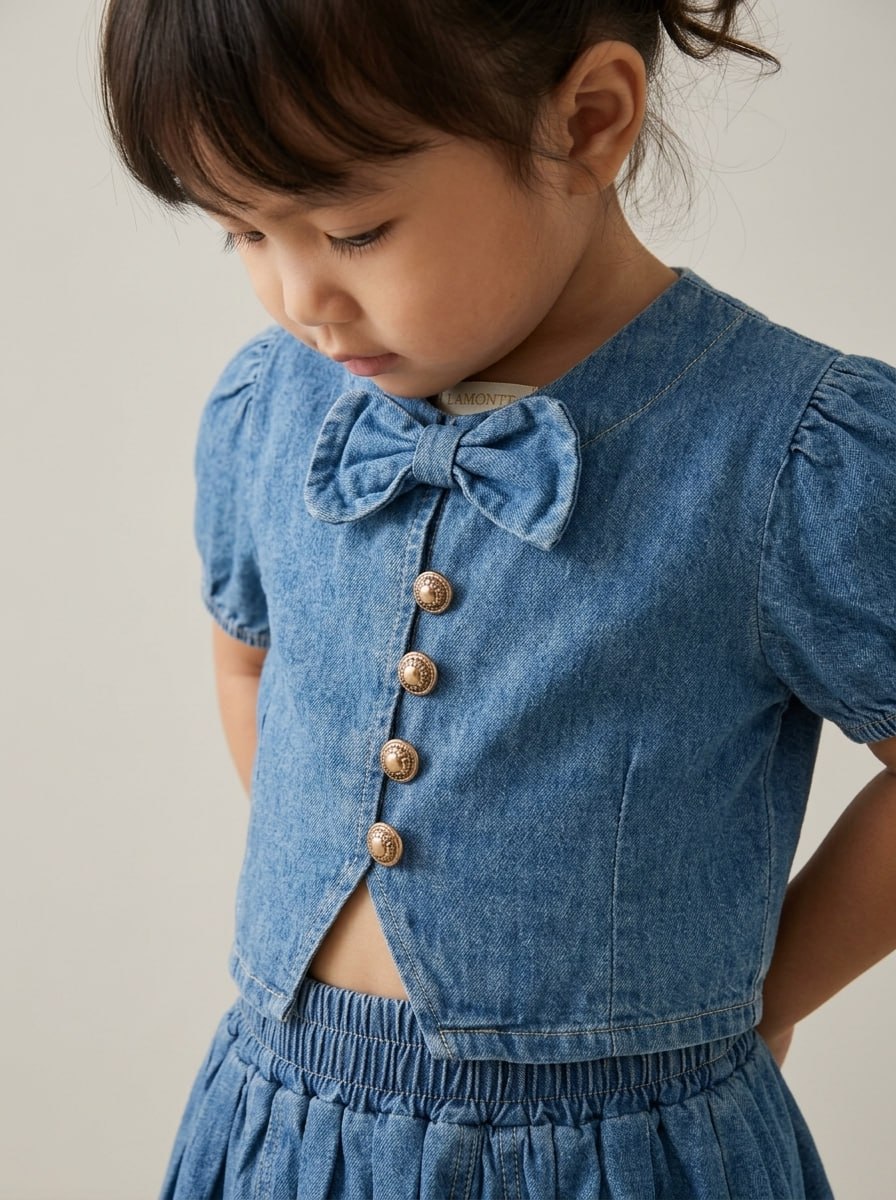 Setelan Rok Denim Tie Trend - Foto 6