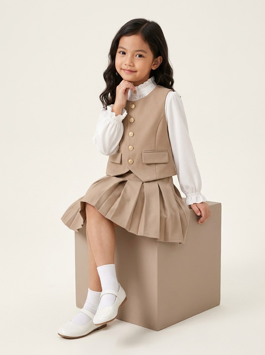 Set Girl Brownie Vest City