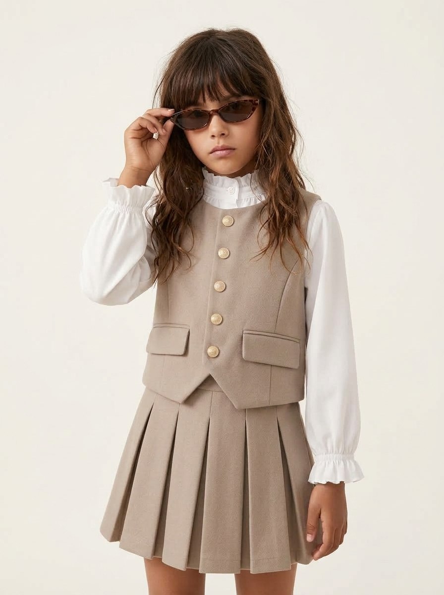 Set Girl Brownie Vest City