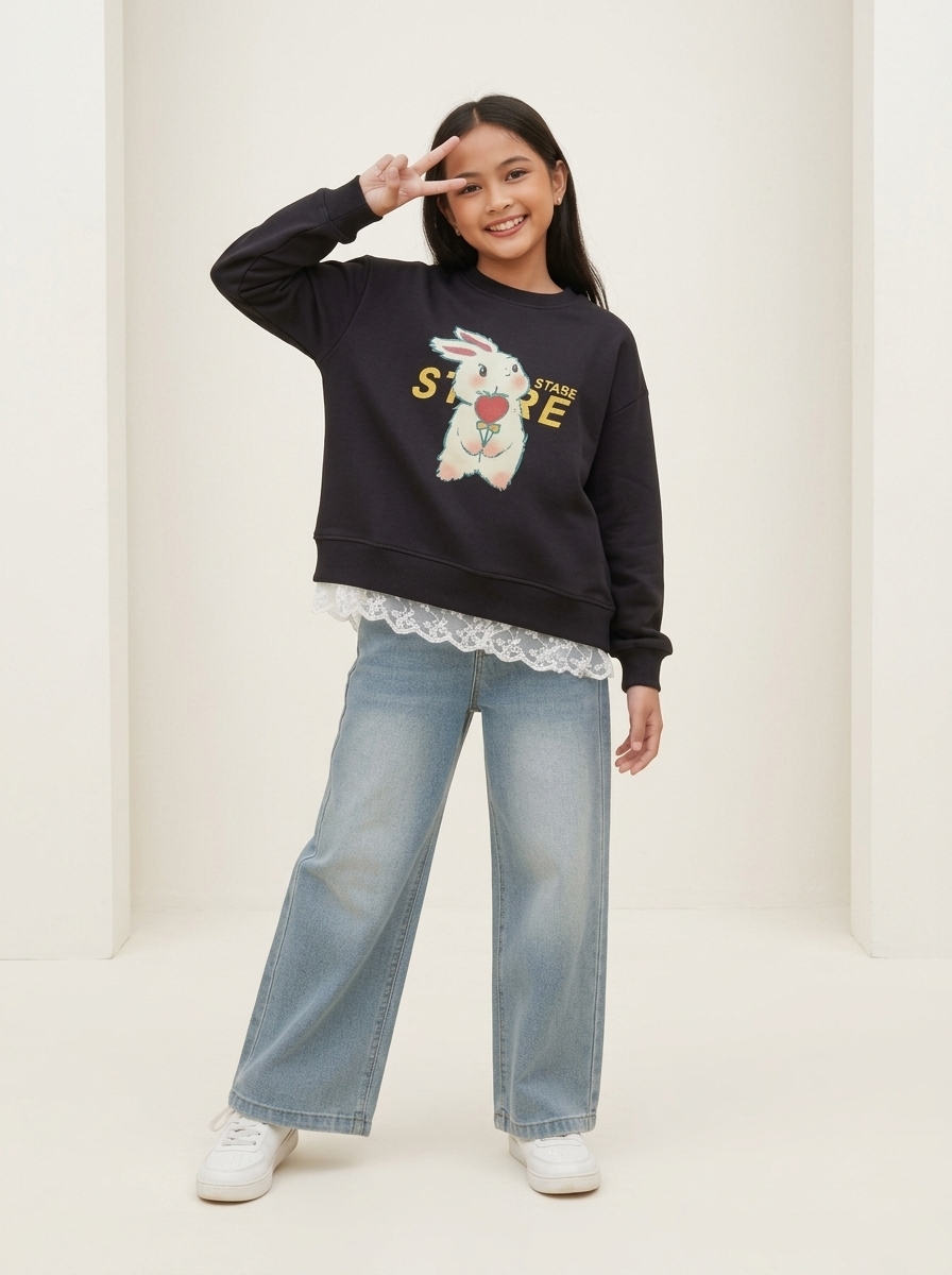 Set Girl Cutie Rabbit Flown