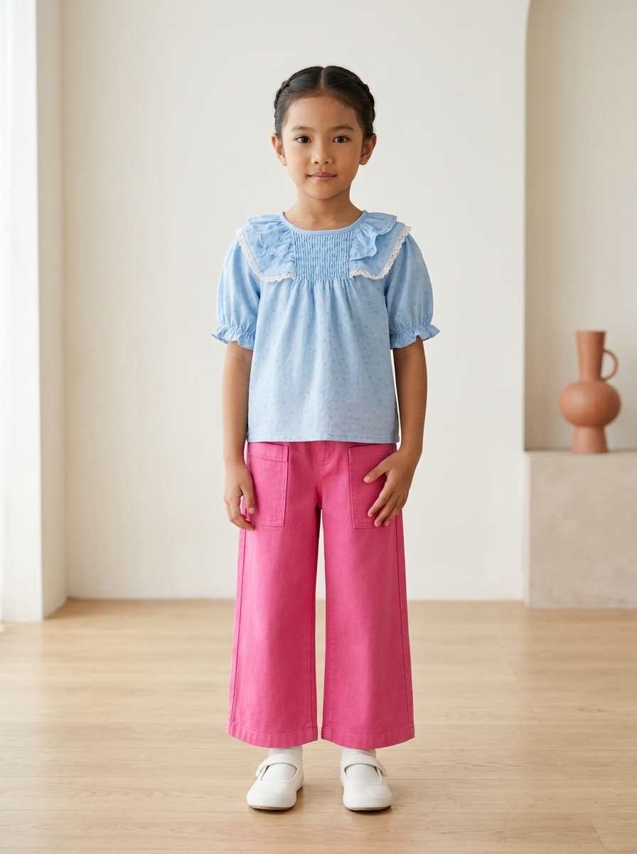 Set Girl Dainty Fuchsia Flow