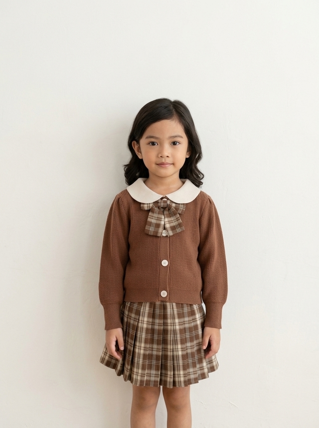 Set Girl Elysian De Checkered — tampilan lain