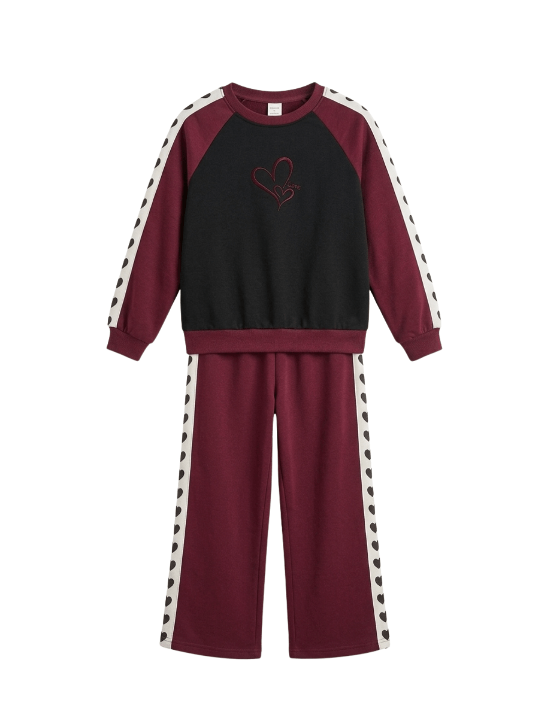 Set Girl Lovely Maroon Trendy